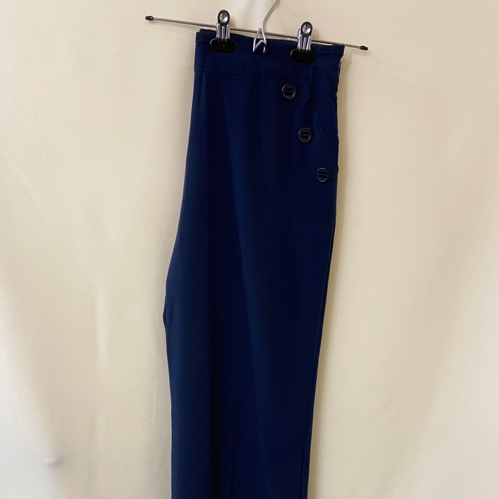 Wide leg dress pant